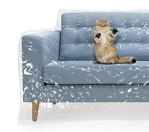 Nhiệm Vụ Nặng Nề Chống Nước Dày Rõ Ràng Vinyl Cuộn Cho Sofa Bìa Nhựa Và Sofa Bảo Vệ Cho Vật Nuôi