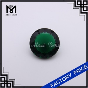 ingrosso <span class=keywords><strong>blu</strong></span> <span class=keywords><strong>e</strong></span> <span class=keywords><strong>verde</strong></span> taglio rotondo di vetro di pietra - Product Image 4