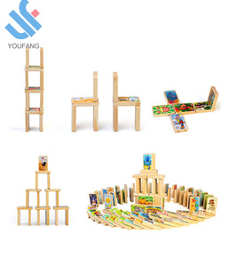 YF-D2745 colorido nuevo diseño superventas niños educación infantil dominó <span class=keywords><strong>de</strong></span> madera - Product Image 2