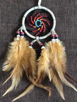 Attrape-rêves indien plume Couple cadeau d'anniversaire chambre voiture pendentif attrape-rêves