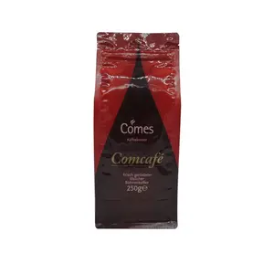 Eco Friendly Resealable Private Label Food Grade Matt Surface Coffee Bag With Valve Plastic Ziplock Coffee Pouch