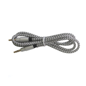 Al por mayor 3.5mm trenzado <span class=keywords><strong>audio</strong></span> estéreo <span class=keywords><strong>auxiliar</strong></span> cable - Product Image 4