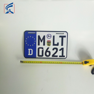 Marco de placa de matrícula de aluminio o Metal, tamaño europeo, novedad en Europa - Product Image 6