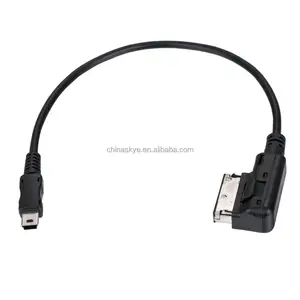 电缆为奥迪 AMI 到 USB 电缆-音频接口 MMI 迷你 USB 适配器音乐