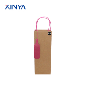 Haute qualité vente d'épicerie emballage recyclage brun kraft papier <span class=keywords><strong>vin</strong></span> sacs pour <span class=keywords><strong>les</strong></span> filles - Product Image 1