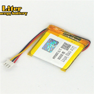 Plug <strong>2</strong>,5-3 p lithium battery 303030 300 mAh rechargeable LiPo battery solar Li-ion polymer lithium battery with PCM - Product Image 2