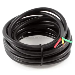 Cabo de fio de cabo flexível elétrico, carretel de 100 m/tambor de 1.5mm 15 amp black 3 core