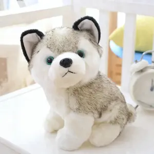 Husky-perro de peluche de juguete, emulación personalizada, fabricante OEM