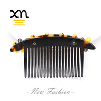 Peigne à cheveux en résine classique, broche avec fleurs acétate, coquille de tortue, peignes de mariée pour mariage, pinces à cheveux en plastique pour femmes