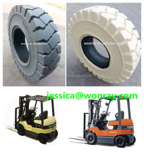 Neumáticos Blancos Antimarcas 21x8-9 18x7-8 para Montacargas, Material de Goma, Piezas para Equipos de Manipulación de Materiales, Nuevas Aplicaciones de Construcción - Product Image 2