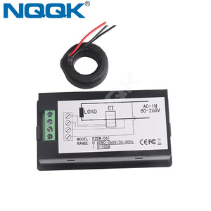 PZEM-061 100A AC80-260V AC電源モニターデジタルディスプレイ電圧計電流計電力計 (変流器付き) - Product Image 4