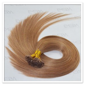 pré collé extensions remy plats fusion de tressage de cheveux humains - Product Image 1
