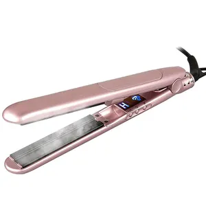 Lisseur de cheveux à la vapeur en or rose, machine de styliste pour cheveux, version améliorée, avec certificat ETL,