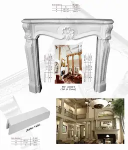 Adornos de Poliuretano de Alta Densidad, Hermosos Adornos Decorativos de Pared de PU, <span class=keywords><strong>Chimenea</strong></span> <span class=keywords><strong>Decorativa</strong></span>, <span class=keywords><strong>Chimenea</strong></span> Eléctrica 3D - Product Image 1