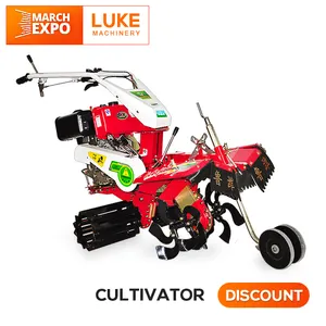 LUKE 3TG-6YP 6.5hp-15hp Mini arazi kültivatör ile ditcher/yeke/ekme makinesi/topraklama/film toprak örtüsü