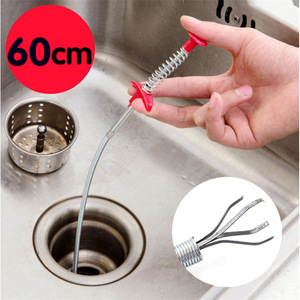Dispositivo de dragado de alcantarillado doméstico herramienta de limpieza de tuberías de resorte 60cm - Product Image 5