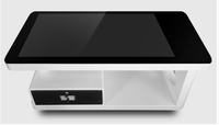 Nouveau style 43 ''table basse interactive multi-écran tactile LCD sur roue