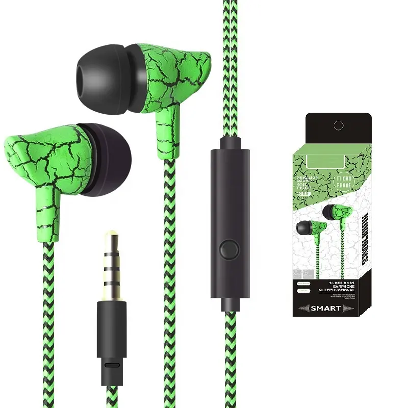 Cheap Price Deep Bass Wired 3.5ミリメートルUniversal Handsfree Earphone Headset With MicとBox