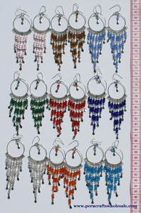 Ethnique Péruvien Cascajo Pierres Dangle Boucles D'oreilles À La Main En Gros Costume Bijoux Lot Accessoire De Mode - Product Image 2