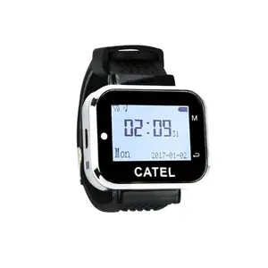 CATEL беспроводные наручные часы пейджер CTW06 система вызова дистанционный приемник