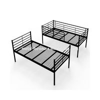 Lit superposé en fil métallique démontable de qualité supérieure, design moderne en fer, pour hôtel, école, chambre, dortoir, à vendre