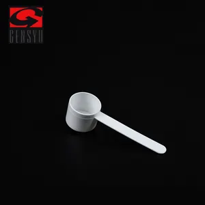 GENSYU New Design 1.25ml 2ml 5ml 10ml Clear Plastic Measuring Scoop 5ml 30ml For Powder With Plastic Jars