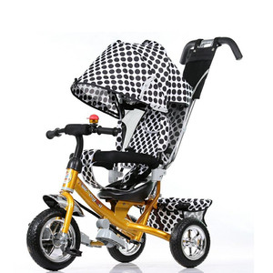 2017 popüler çift itme çubuğu üç tekerlekli bisiklet çocuk bisiklet/4 in 1 bebek çocuk yürüyor trike ters/<span class=keywords><strong>3</strong></span> tekerlek bebek üç - Product Image 6