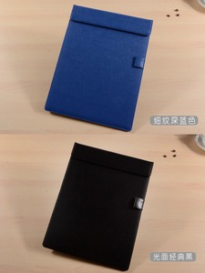 Fornitura produttore di prodotti per ufficio di dimensioni A4 in pelle per scrivere appunti in pelle trattato cartella firmata per ufficio - Product Image 4