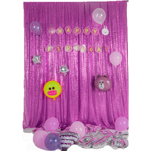 ฉากหลังงานแต่งงานปักเลื่อมสไตล์ยุค 80 สำหรับงานอีเว้นท์ ขายส่ง ผ้าตาข่ายกันแสงเต็มรูปแบบ ขนาดสั่งทำได้ - Product Image 6