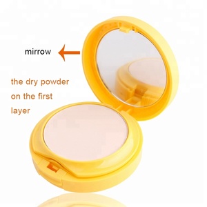 Base de <span class=keywords><strong>Maquillaje</strong></span> y Corrector 2 en 1 de Marca Blanca, Polvo <span class=keywords><strong>Compacto</strong></span> Húmedo/Seco con Control de <span class=keywords><strong>Grasa</strong></span>, Iluminador y Blanqueador para el Rostro - Product Image 3
