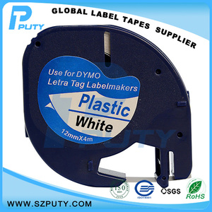 Compatible negro en blanco 91201 12 mm cintas de etiquetas para <span class=keywords><strong>dymo</strong></span> <span class=keywords><strong>letratag</strong></span> impresoras de etiquetas - Product Image 1