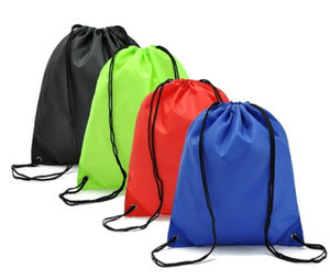 <span class=keywords><strong>Gymsack</strong></span>-cordón de nailon y poliéster, Impresión digital personalizada, lisa, impermeable - Product Image 2