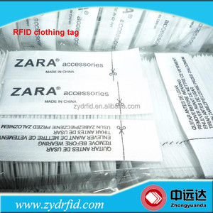 Étiquettes RFID lavables pour vêtements, imprimées pour le suivi des vêtements, sérigraphie unilatérale, <span class=keywords><strong>Pantone</strong></span>, CMJN ou PMS - Product Image 2
