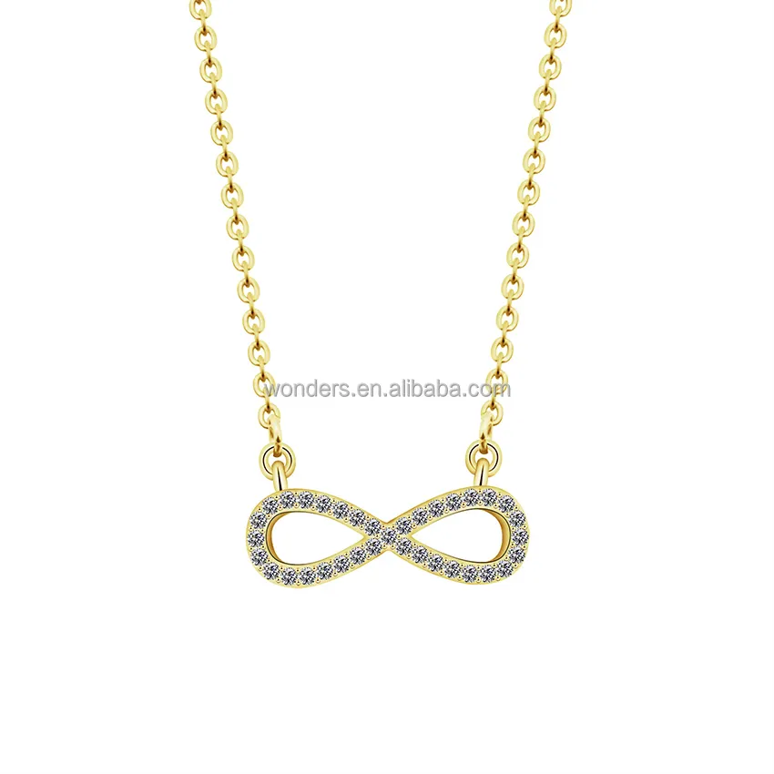 Cubic Zirconia collar de las mujeres joyería Yiwu fábrica mayorista