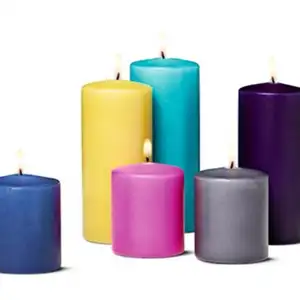 household festival party large pillar Soy Candles paraffin wax