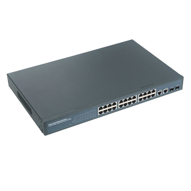 Realtek 1000Mbps Network 24 Ports Poe Ethernet Switch with 2 Gigabit Combo 48V for Hikvision IP Camera · image 2