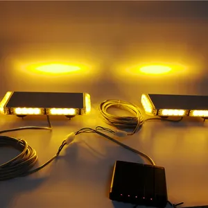 2023 mới cảnh báo hổ phách Led Mini lightbar với một bộ điều khiển Điều khiển cả hai đèn đồng bộ TBD22936-6a