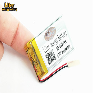 Small rechargeable 3,7 V Li-ion LiPo battery 332433 210 mAh for toys - Product Image 2
