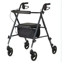 HOT HOT SALE folding aluminum walker with 4-leg wheels and portable kaye walker for adults