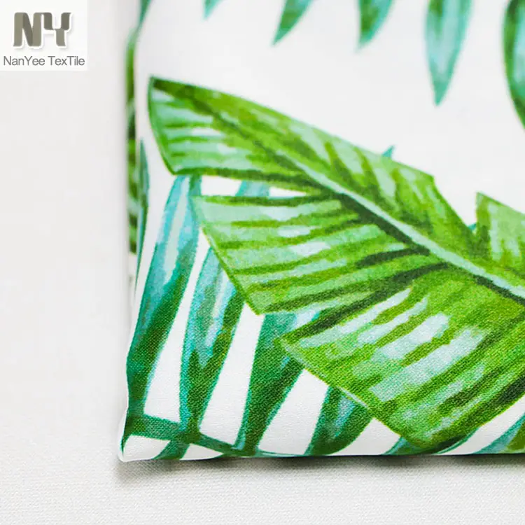 Nanyee Textiel Polyester Tropische Groene Bladeren Palm Print Stof