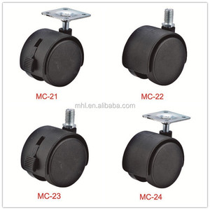Großhandel Möbel Stuhl Kunststoff Universal Castor Roller Wheels Möbel Nylon/PVC <span class=keywords><strong>Caster</strong></span> Heavy Duty Castor Wheels für Stuhl - Product Image 4