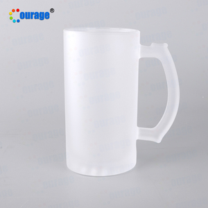 Taza de <span class=keywords><strong>cerveza</strong></span> de vidrio mate esmerilado, M-24 de 16oz, venta directa de fábrica - Product Image 3