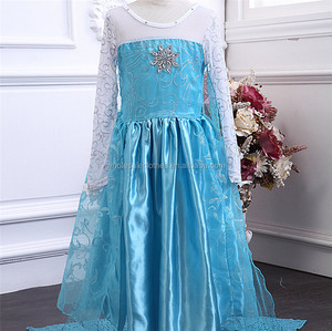 Muchachas <span class=keywords><strong>de</strong></span> los niños Vestidos vestido <span class=keywords><strong>de</strong></span> traje <span class=keywords><strong>de</strong></span> La Princesa <span class=keywords><strong>Anna</strong></span> <span class=keywords><strong>Elsa</strong></span> Congelado 2016 - Product Image 3