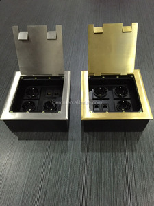 Tomacorriente <span class=keywords><strong>de</strong></span> Piso <span class=keywords><strong>de</strong></span> Acero Inoxidable IP44, Multi-toma con 4 Salidas, HGD-180K, Corriente Nominal <span class=keywords><strong>de</strong></span> 30A, para Uso Industrial - Product Image 5