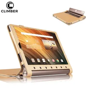 Đơn giản Lật PU Leather Skin Tablet Trường Hợp Đối Với Lenovo YOGA Tab3 Cộng Với 10.1 Inch Bìa