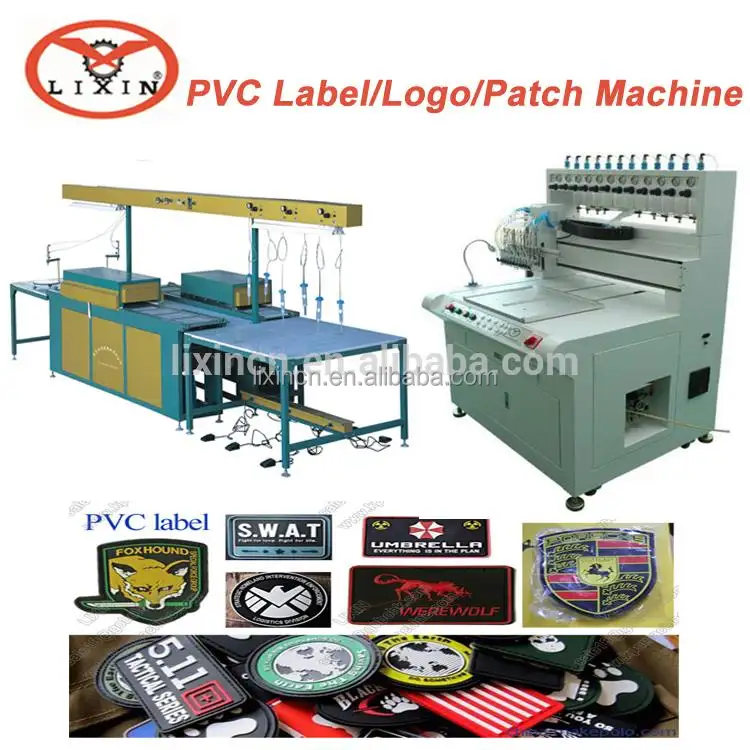 Soft PVC Rubber Clothing Label Patch Socks Making Machine With Low Price