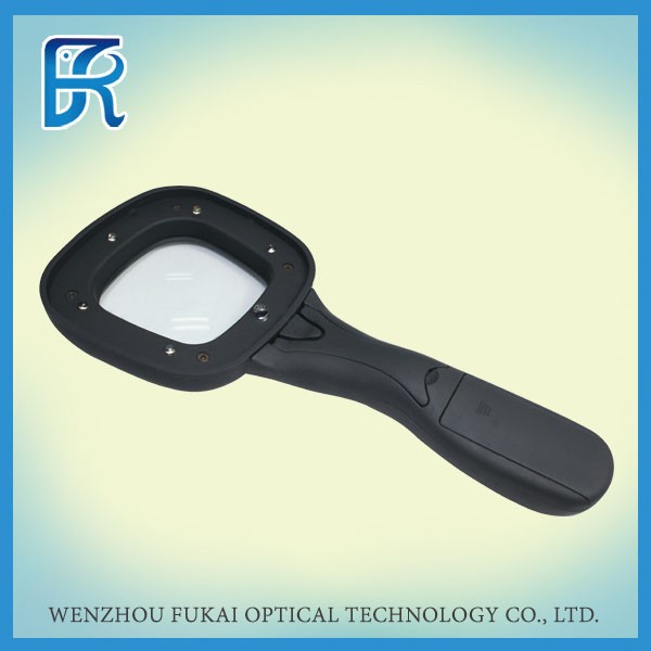 Увеличительное стекло Wufan для кредитных карт, кошелек, кошелек, увеличительное стекло со светодиодной подсветкой, увеличительное стекло 2,5x, карманная карта