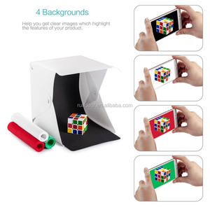 <span class=keywords><strong>Studio</strong></span> Fotografico Portatile Pieghevole con Due Sfondi Colorati, Tenda per Fotografia di Gioielli - Product Image 3