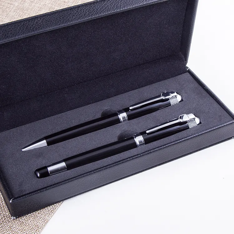 סיטונאי כדורי עטים תיבת 2pcs אישית מתנות כדור עט סט לחתונה מזכרות