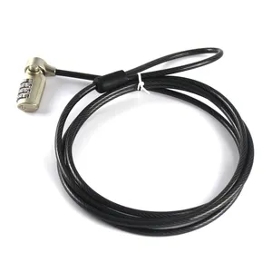 4 Cijfercombinatie Lock Draagbare Beveiliging Anti-Diefstal Ultra Kabel Laptop Cijferslot Voor Dell Latitude 5480 En Inspiratie